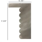 Wave Shaped Fancy Stainless Steel Icing Scraper Comb