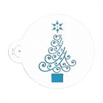 Classy Christmas Tree Stencil for Cakes, Cookies, Cupcakes, & Macarons
