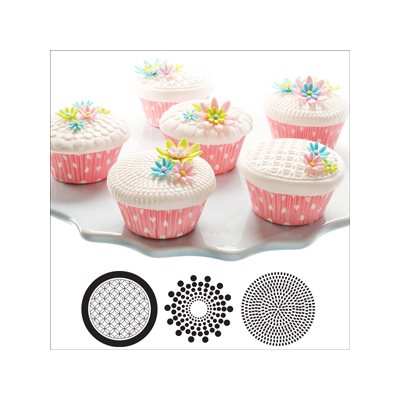 Geometric Cupcake / Cookie Stencils