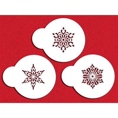 Mini Crystal Snowflakes # 2 Cupcake Stencil