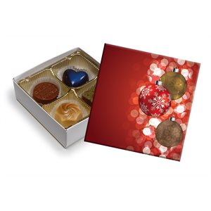 Ornaments Chocolate Box 3 Ounce-Pack of 5