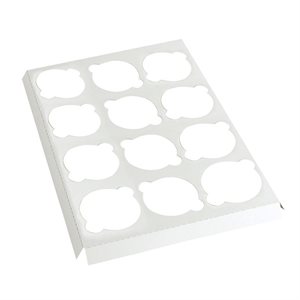 White Cupcake Insert Only Holds 12 Standard Cupcakes- 1 PC