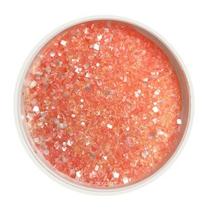 Coral Glittery Sugar 3 Ounces