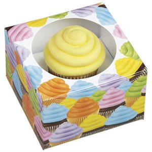 Cupcake Design Single Cupcake Treat Boxes-3 CT By Wilton