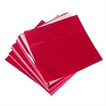 Red Foil Square 4 Inch x 4 Inch