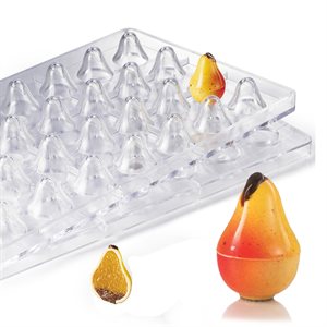 3D Pear Polycarbonate Chocolate Mold-36mm