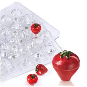 3D Strawberry Polycarbonate Chocolate Mold-32mm