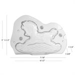 3D Rocking Horse Polycarbonate Chocolate Mold