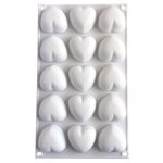 Small Pillow Heart Silicone Baking & Freezing Mold