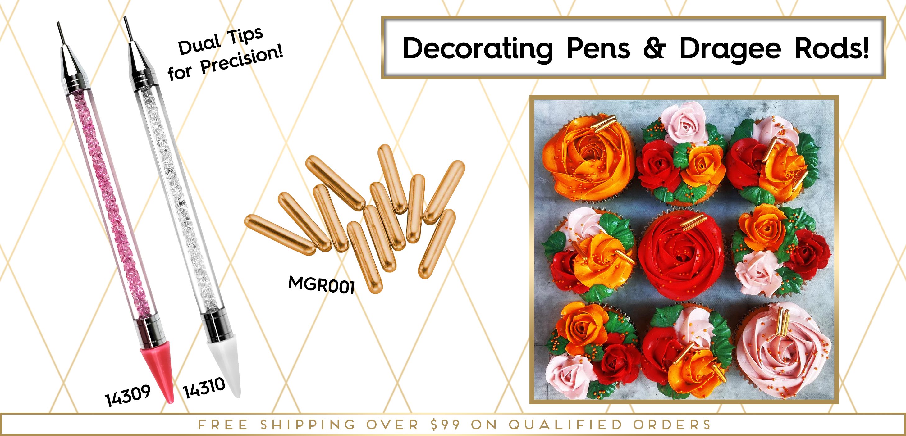 Dragee Rods Dragee Pearl Decorating Pen Rhinestone