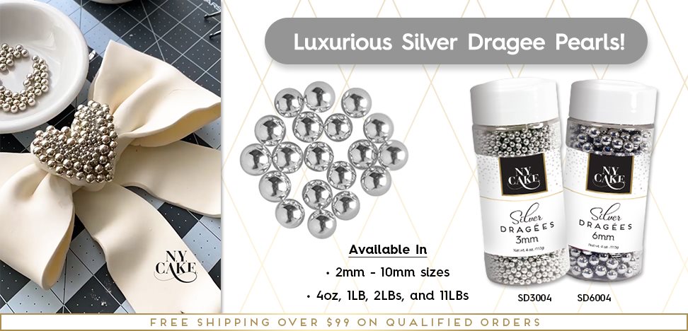 Silver Dragee Bulk Bottle Pearl Beads